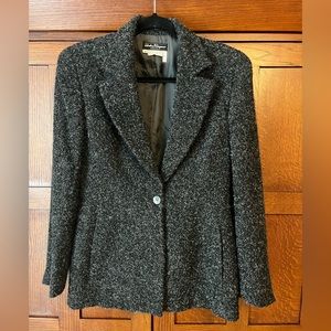 🖤 Vintage Salvatore Ferragamo Tweed 90s Blazer